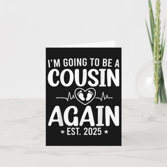 Ich werde wieder ein Cousin 2025, der sich für Cou Karte (Vorderseite)