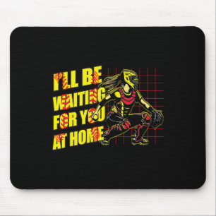 Ich werde zu Hause auf dich warten Mädchen Softll  Mousepad
