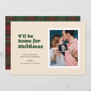 Ich werde zu Weihnachten (grüne) Schwangerschaft Z Ankündigung