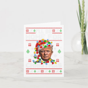 Ich werde zu Weihnachten lustiger Santa Trump Pyja Karte