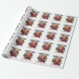 Ich werde zu Weihnachten zu Hause sein Trump Amtse Geschenkpapier