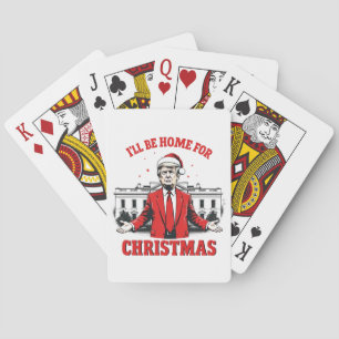 Ich werde zu Weihnachten zu Hause sein Trump Sieg Spielkarten