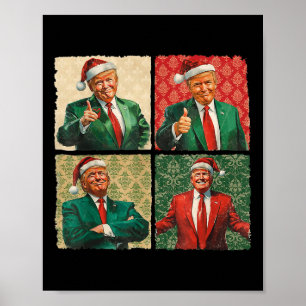 Ich werde Zuhause für Weihnachten lustige Trump We Poster