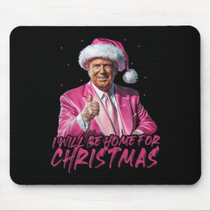 Ich werde Zuhause für Weihnachten Weihnachten Weih Mousepad