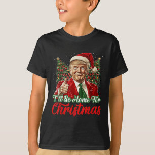 Ich werde Zuhause für Weihnachten Weihnachten Weih T-Shirt