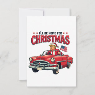 Ich werde Zuhause zu Weihnachten Trump gewinnen Wa Dankeskarte