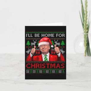 Ich werde Zuhause zu Weihnachten Weihnachten Weihn Karte