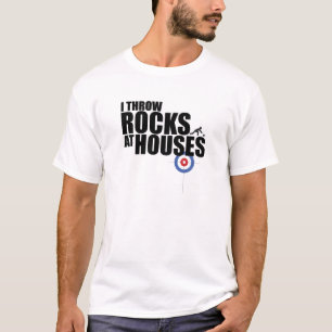 Ich werfe Felsen am Hauswinden T-Shirt