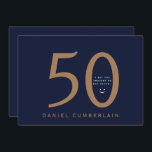 Ich wette, du glaubst, er wäre eine ältere, lustig einladung<br><div class="desc">Fünfzig. Einladung zum 50. Geburtstag. Funny. Mann. Datum,  Ort,  UAWG. Navy & Gold. Keine Geschenke. Überraschung.</div>