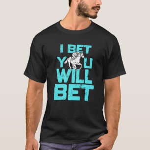 Ich wette, du wirst auf Pferderennen setzen Retro- T-Shirt