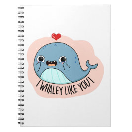 Ich whaley wie YOu Funny Whale Pun Notizblock