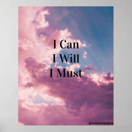 Ich will, dass ich muss poster