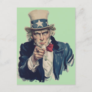 Ich will dich   Uncle Sam Werbeplakat US Army Postkarte