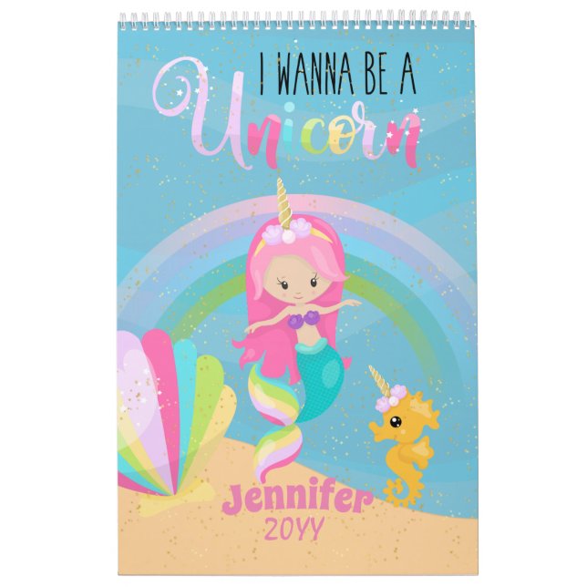 Ich will ein einsames Meerjungfrau sein Prinzessin Kalender (Titelbild)