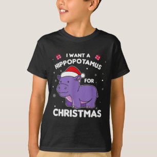 Ich will einen Hiptamus zu Weihnachten Süße Hüften T-Shirt