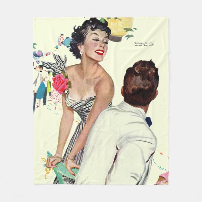 Ich will einen Mann 2 Fleecedecke (Vorderseite)