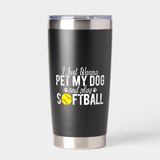 Ich Will Einfach Meinen Hund Streicheln Und Softba Thermobecher