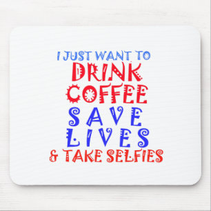 Ich will einfach nur Kaffee trinken Mousepad