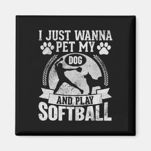 Ich will einfach nur mit dem Hund spielen und sanf Magnet