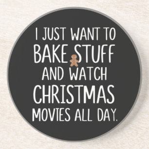 Ich will einfach nur Sachen backen und Weihnachtsf Getränkeuntersetzer