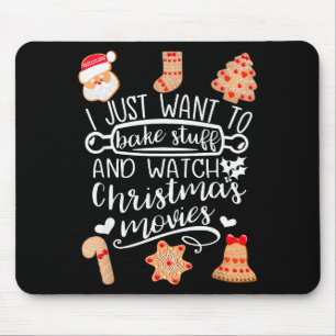 Ich will einfach nur Sachen backen und Weihnachtsf Mousepad