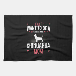 Ich will einfach nur zu Hause bleiben, Chihuahua-H Geschirrtuch