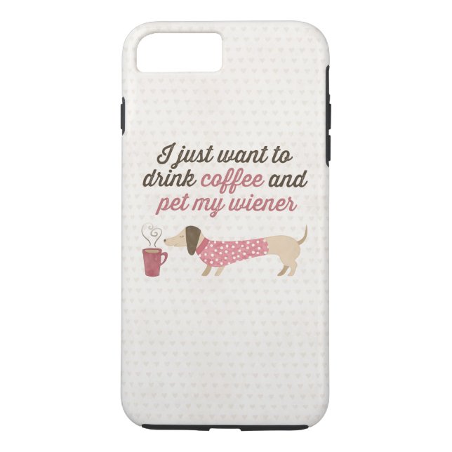 Ich will gerade, um Kaffee zu trinken u. pet meine Case-Mate iPhone Hülle (Rückseite)