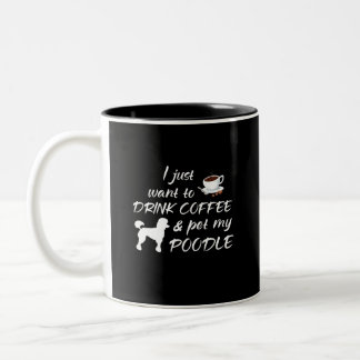 Ich will gerade, um Kaffee zu trinken u. Pet Zweifarbige Tasse
