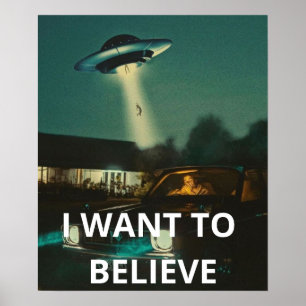 Ich will glauben, Retro-Film 90er, Alien UFO Poster