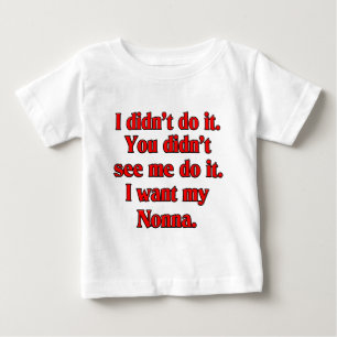 Ich will mein nonna (italienische Großmutter) Baby T-shirt