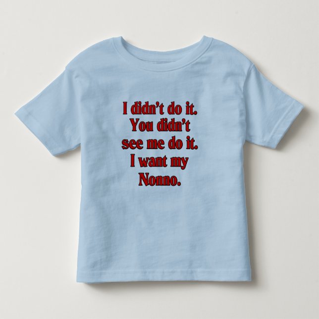 Ich will mein nonno (italienischen Großvater). Kleinkind T-shirt (Vorderseite)