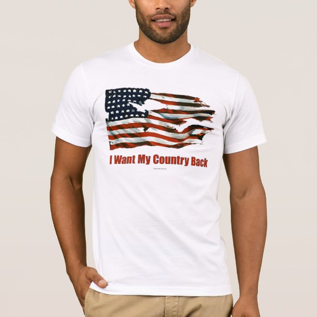 Ich will meine Land-Rückseiten-Shirts T-Shirt (Vorderseite)