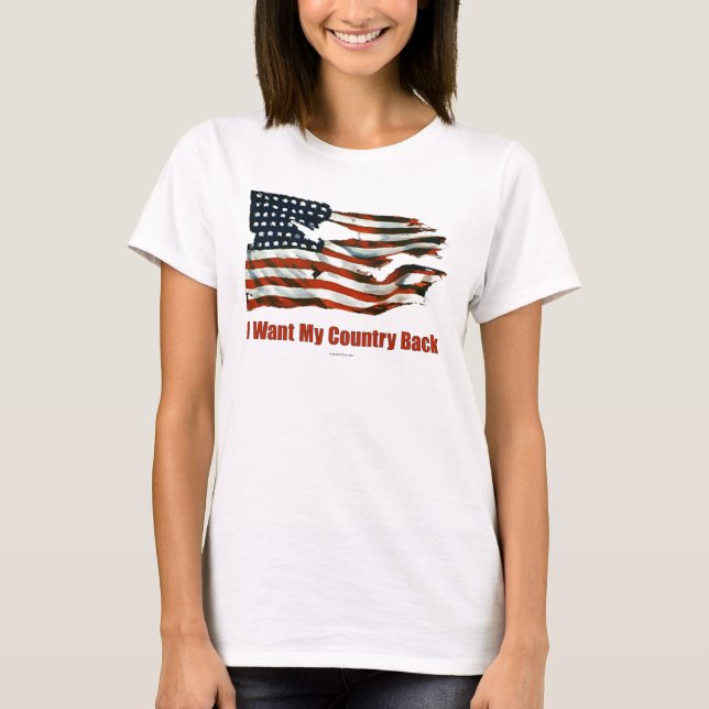 Ich will meine Land-Rückseiten-Shirts T-Shirt (Vorderseite)