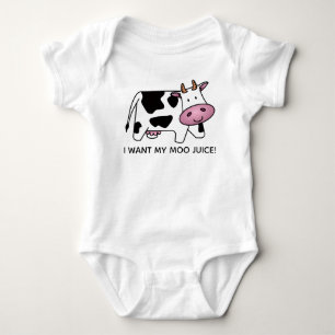 Ich will meinen Moo-Saft! Baby Strampler