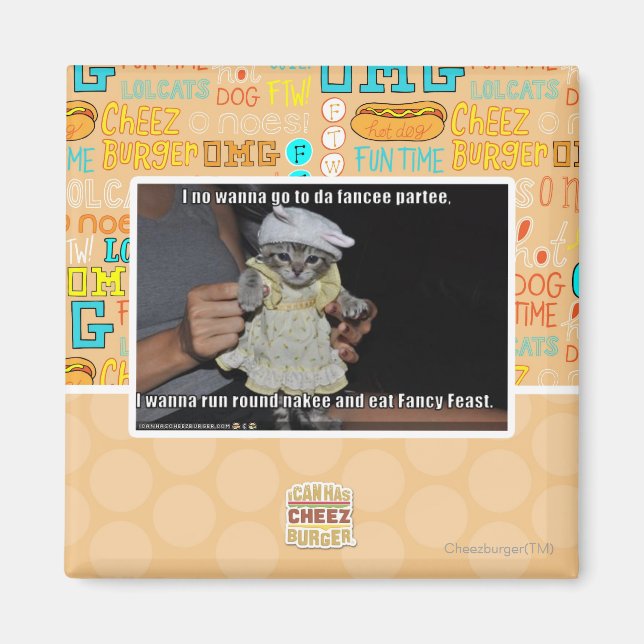 Ich will nicht zu da Fancer Party gehen Magnet (Vorne)