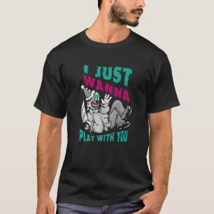 Ich will nur mit dir spielen Party Clown Kostüm T-Shirt
