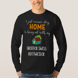 Ich will nur Zuhause Bleibe und mit meinem Grauen T-Shirt