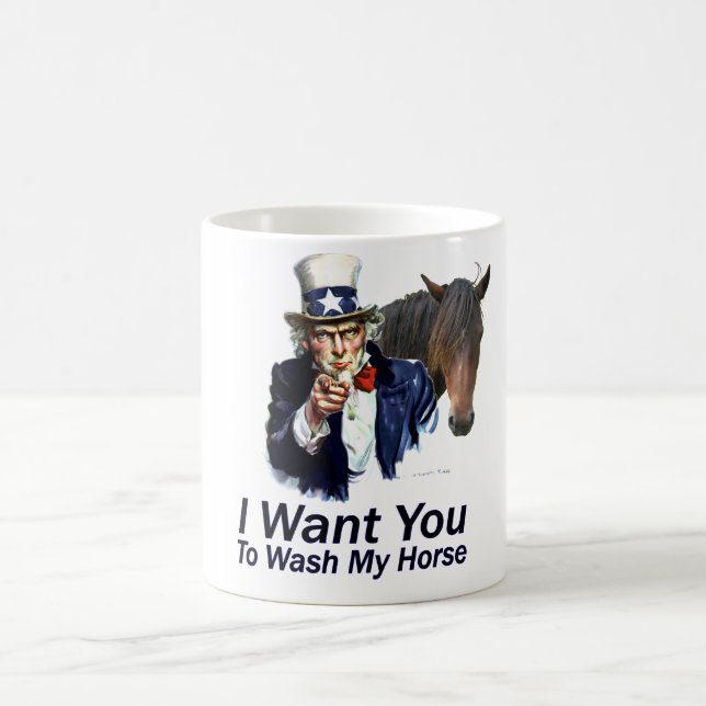 Ich will Sie: Zu mein Pferd waschen Kaffeetasse (Mittel)