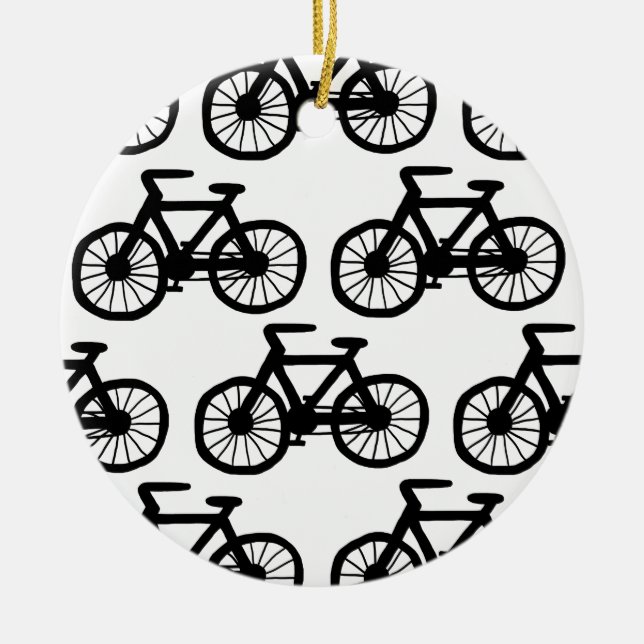 Ich will, um mein Fahrrad zu fahren Keramik Ornament (Vorne)
