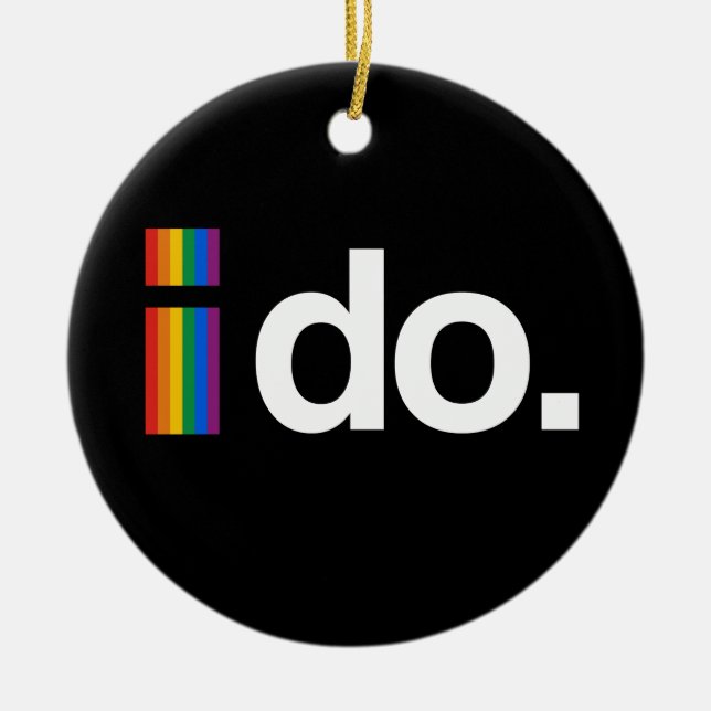 ICH WILL, UM ZU HEIRATEN KERAMIK ORNAMENT (Vorne)