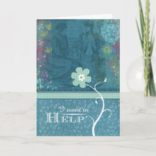 Ich will, um zu helfen karte