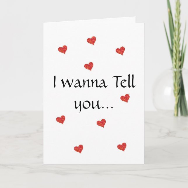 Ich will zu feiertagskarte (Vorderseite)