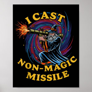 Ich wirke nicht-magische Rakete Lustiger Zauberer  Poster