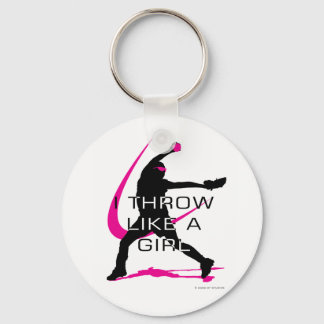 Ich wirke wie ein Girl Pink Softball Schlüsselanhänger