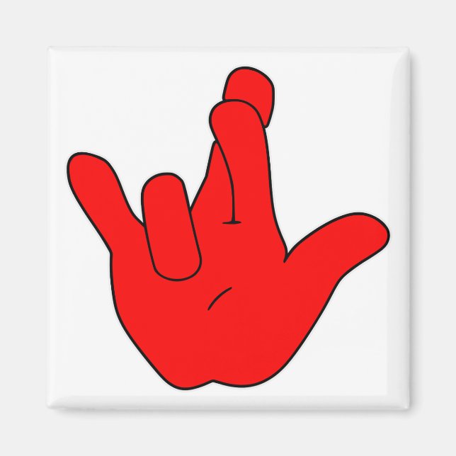 Ich wirklich Liebe Sie ASL ©WhiteTigerLLC.com Magnet (Vorne)