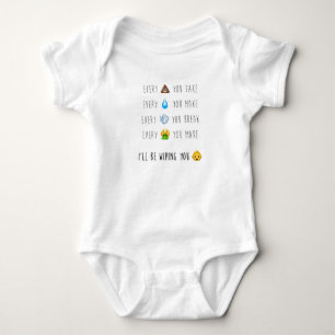 Ich wische Sie ab: Jeder Atemzug, den man parodisc Baby Strampler