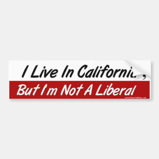 Ich wohne in Calilfornia, aber ich bin nicht ein Autoaufkleber