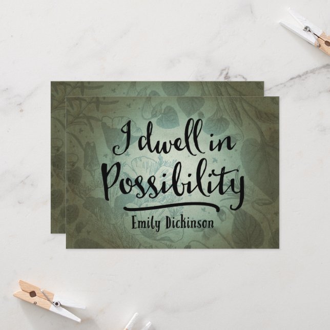 Ich wohne in Möglichkeit Karte (Vorderseite/Rückseite Beispiel)