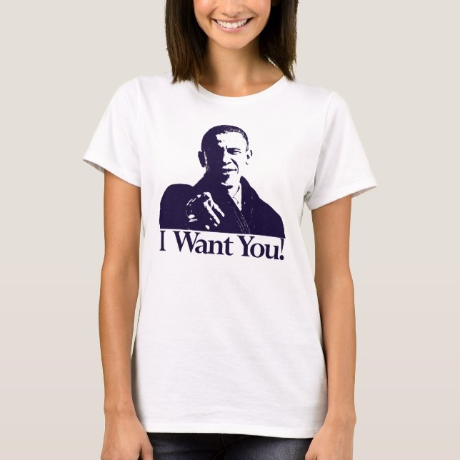 Ich Woll dir! Barack Obama Shirt (Vorderseite)