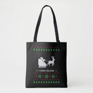 Ich woll hässlichen Weihnachtspulli Tasche